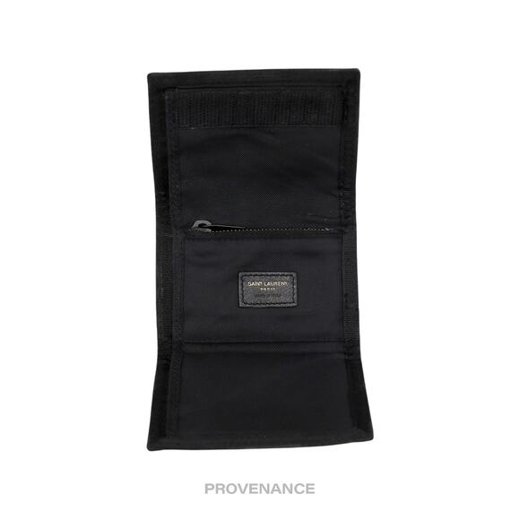🔴 Saint Laurent Paris SLP Trifold Wallet - Black Technical - Picture 5 of 9
